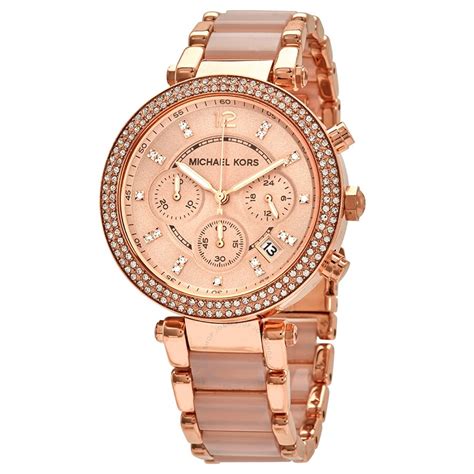 michael kors mk5896 parker rose gold tone watch|michael kors parker chronograph.